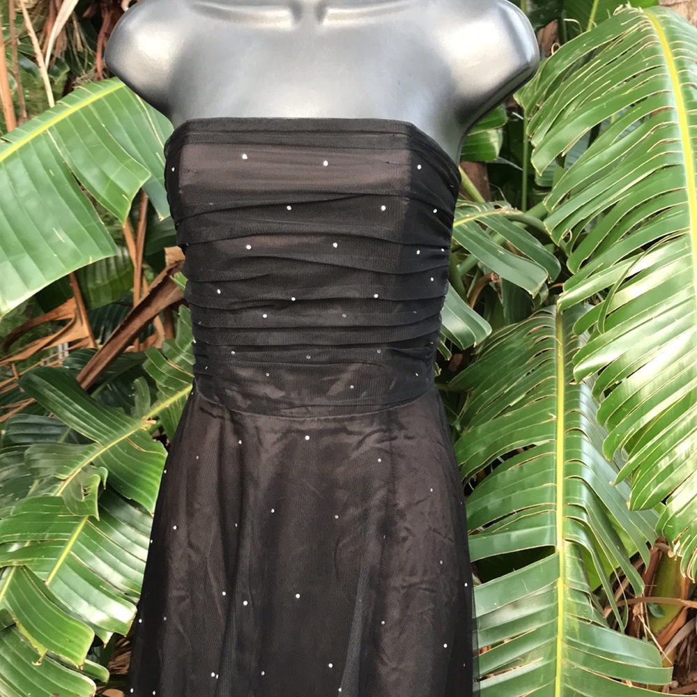 Vintage strapless corset ballerina tulle dress